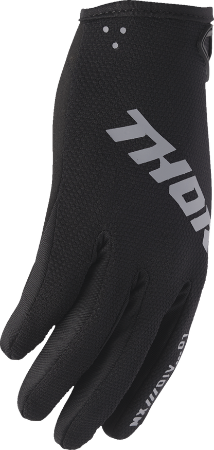 THOR Ridemode Static Gloves - Black, Medium (Part Number 3330-8333)