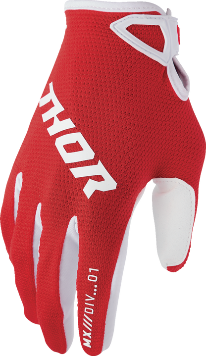 THOR Ridemode Static Gloves 2XL - Red | Part No. 3330-8342
