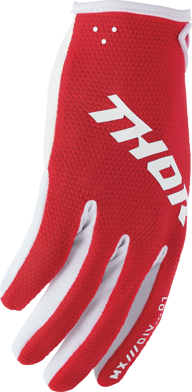 THOR Ridemode Static Gloves 2XL - Red | Part No. 3330-8342