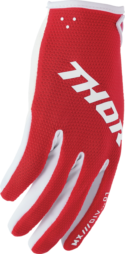THOR Ridemode Static Gloves 2XL - Red | Part No. 3330-8342