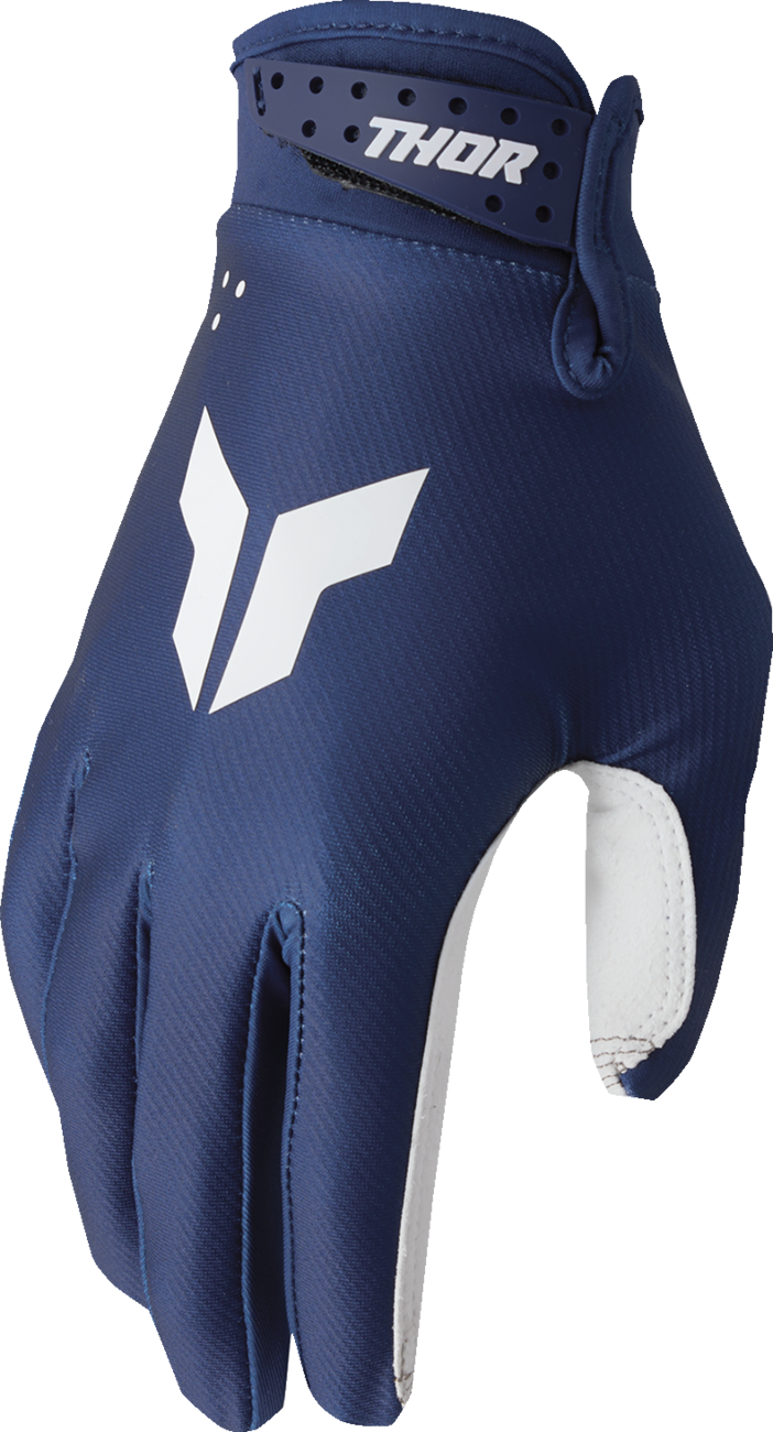 THOR Youth Launchmode Split Gloves - Navy, Small (Part No. 3332-1950)