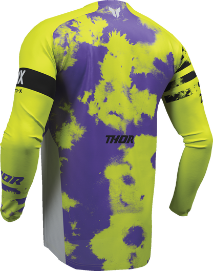THOR Youth Launchmode Bleach Jersey - Gray/Acid, Part Number 2912-2581