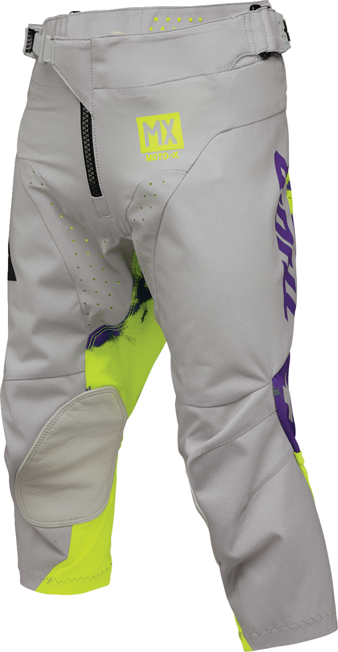 THOR Youth Launchmode Bleach Pants - Gray/Acid US 26, Part Number 2903-2619