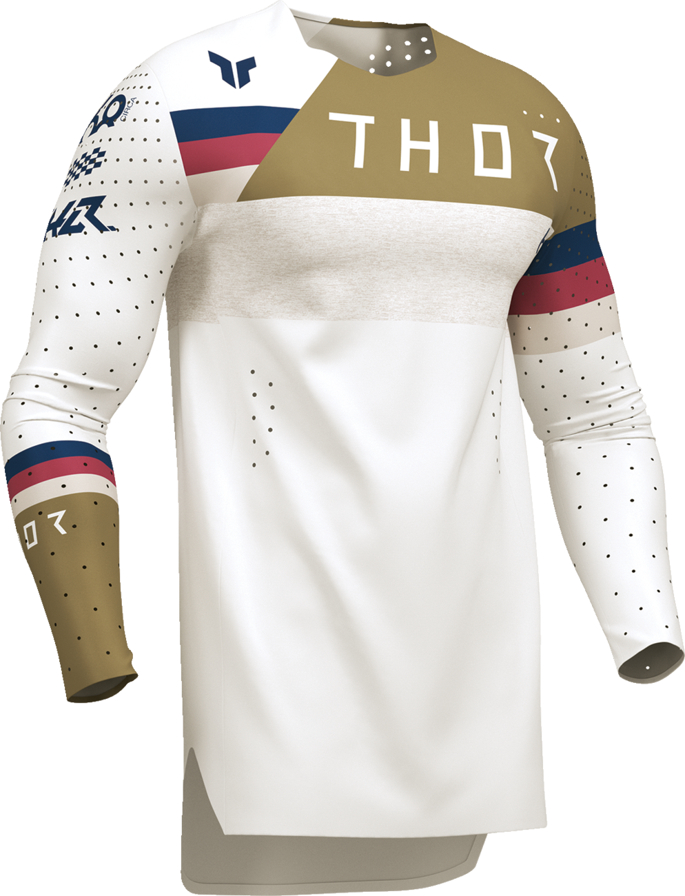 THOR Sportmode League Jersey - White/Copper Large - Part Number 2910-8366