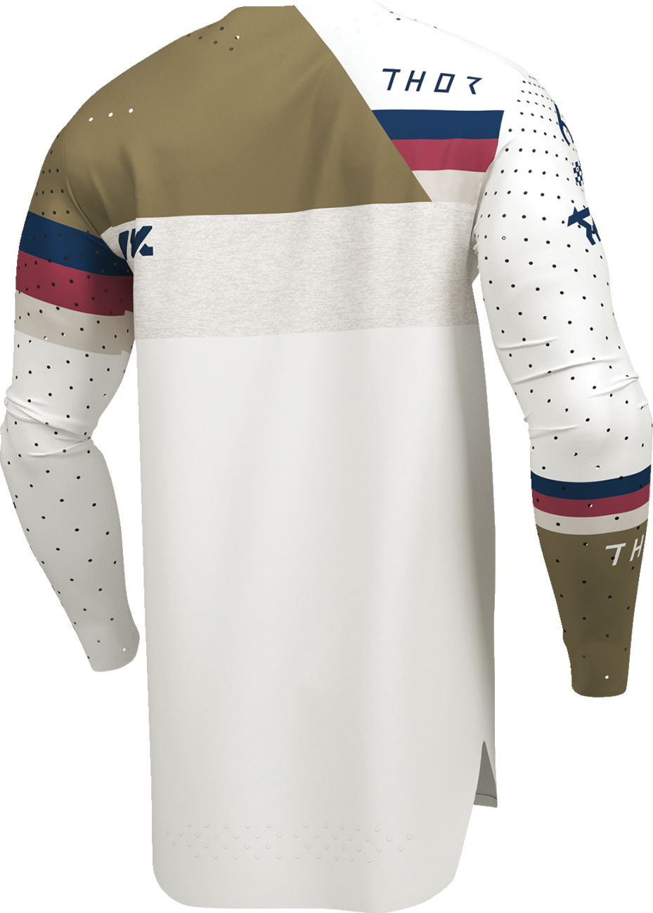 THOR Sportmode League Jersey - White/Copper Large - Part Number 2910-8366