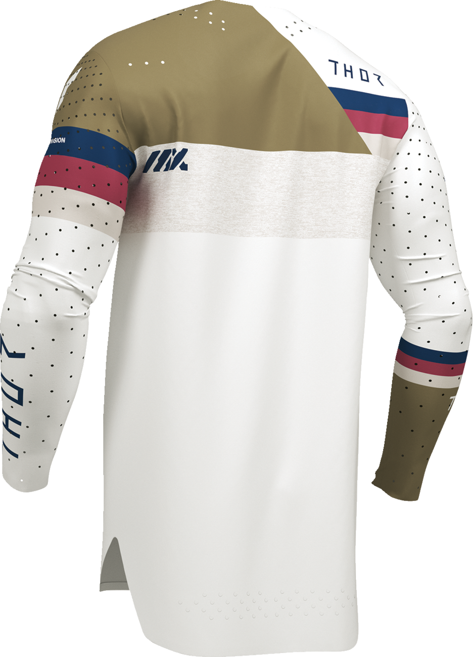 THOR Sportmode League Jersey - White/Copper Large - Part Number 2910-8366