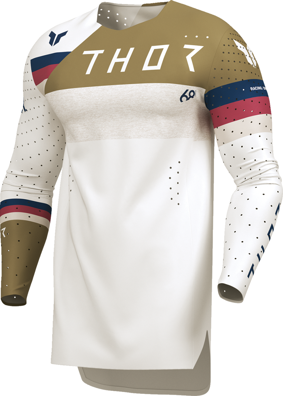 THOR Sportmode League Jersey - White/Copper Large - Part Number 2910-8366