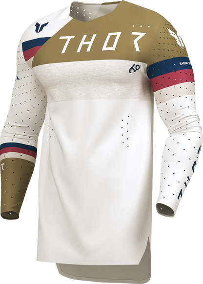 THOR Sportmode League Jersey - White/Copper Large - Part Number 2910-8366
