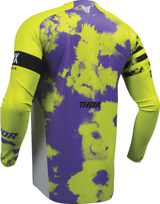 THOR Launchmode Bleach Jersey - Gray/Acid, Part Number 2910-8400