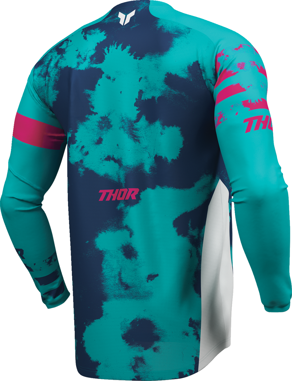 THOR Launchmode Bleach Jersey 3XL by THOR - White and Aqua, Part No. 2910-8411