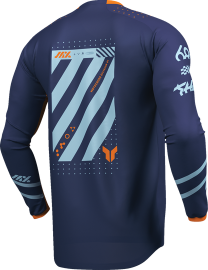 THOR Launchmode Futura Jersey - Navy/Orange - Large (Part Number 2910-8426)