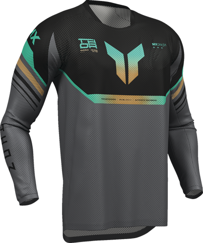 THOR Launchmode Air Raptor Jersey Black/Charcoal Medium (Part Number 2910-8431)