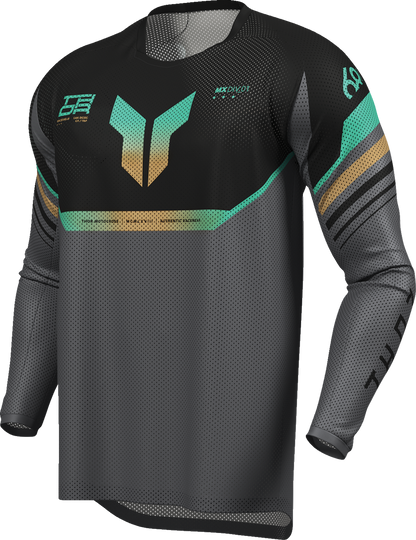 THOR Launchmode Air Raptor Jersey Black/Charcoal Medium (Part Number 2910-8431)