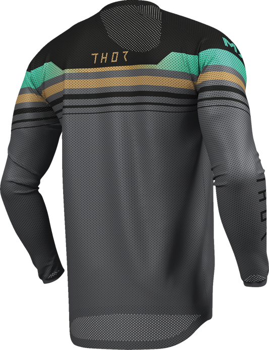 THOR Launchmode Air Raptor Jersey - Black/Charcoal Large (Part #2910-8432)