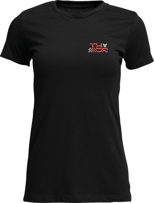 THOR Women's Vantage T-Shirt - Vintage Black - Small by THOR, Part Number 3031-4330