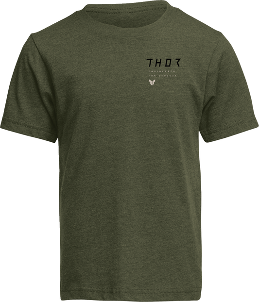 THOR Youth Stamp T-Shirt - Olive - Small - Part Number 3032-3912