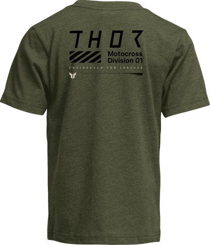 THOR Youth Stamp T-Shirt - Olive - Small - Part Number 3032-3912