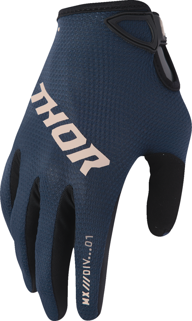 THOR Women's Ridemode Static Gloves - Midnight, Size Small (Part Number 3331-0304)