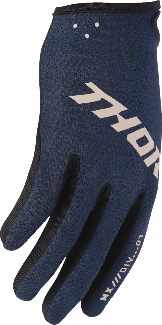 THOR Women's Ridemode Static Gloves - Midnight, Size Small (Part Number 3331-0304)