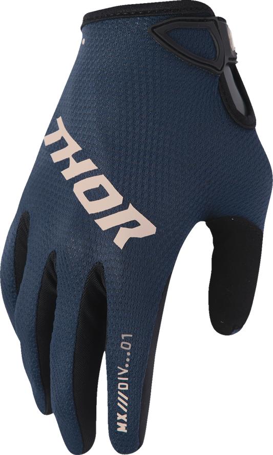 THOR Women's Ridemode Static Gloves - Midnight, Large - Part #3331-0306