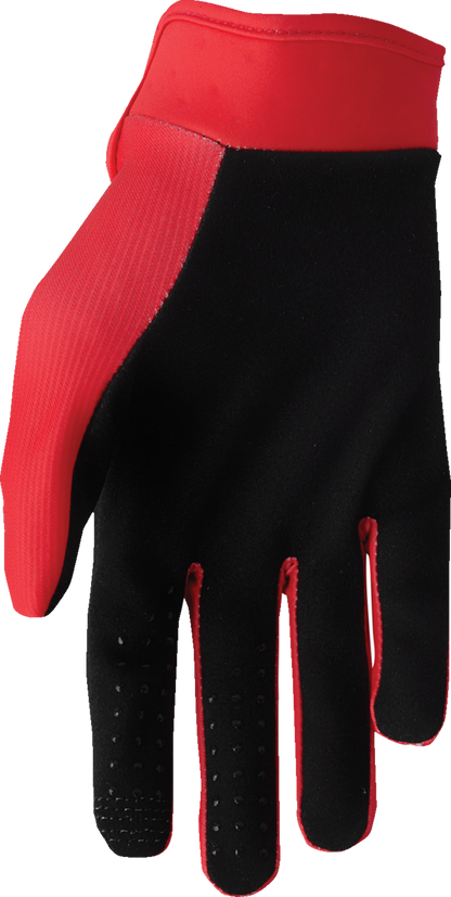 THOR Youth Launchmode Split Gloves - Red, Size XS - Part Number 3332-1944