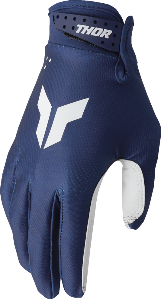 THOR Youth Launchmode Split Gloves - Navy, XS - Part Number 3332-1949