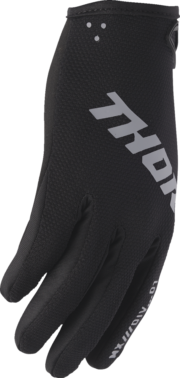 THOR Youth Ridemode Static Gloves - Black, Size 2XS - Part 3332-1989
