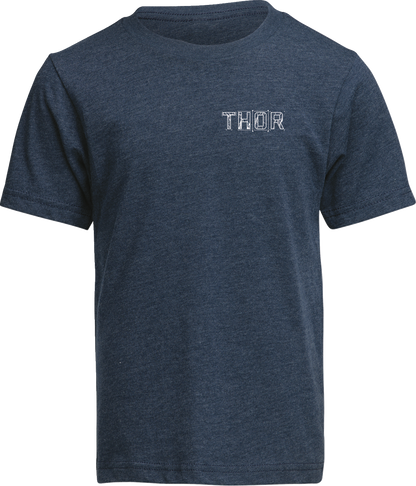 THOR Youth Blueprint T-Shirt - Navy, Small (Part Number 3032-3872)