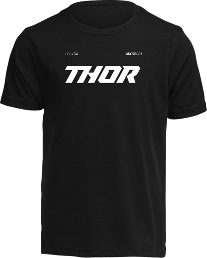 THOR Youth Brave T-Shirt in Black - Small by THOR Part 3032-3877