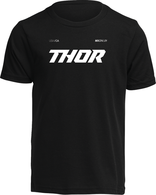 THOR Youth Brave T-Shirt in Black - Small by THOR Part 3032-3877