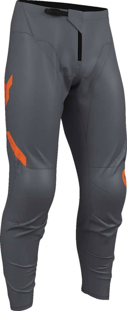 THOR Ridemode Menace Pants Charcoal US 36 - Durable Motorcycle Apparel with Moisture-Wicking Liner