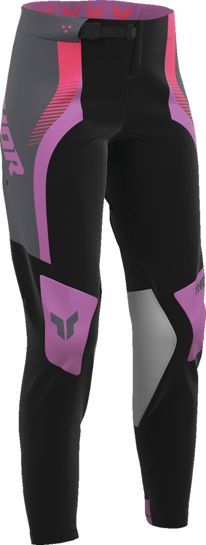 THOR Women's Sportmode Velocity Pants Black/Orchid US 7/8 – Part 2902-0403