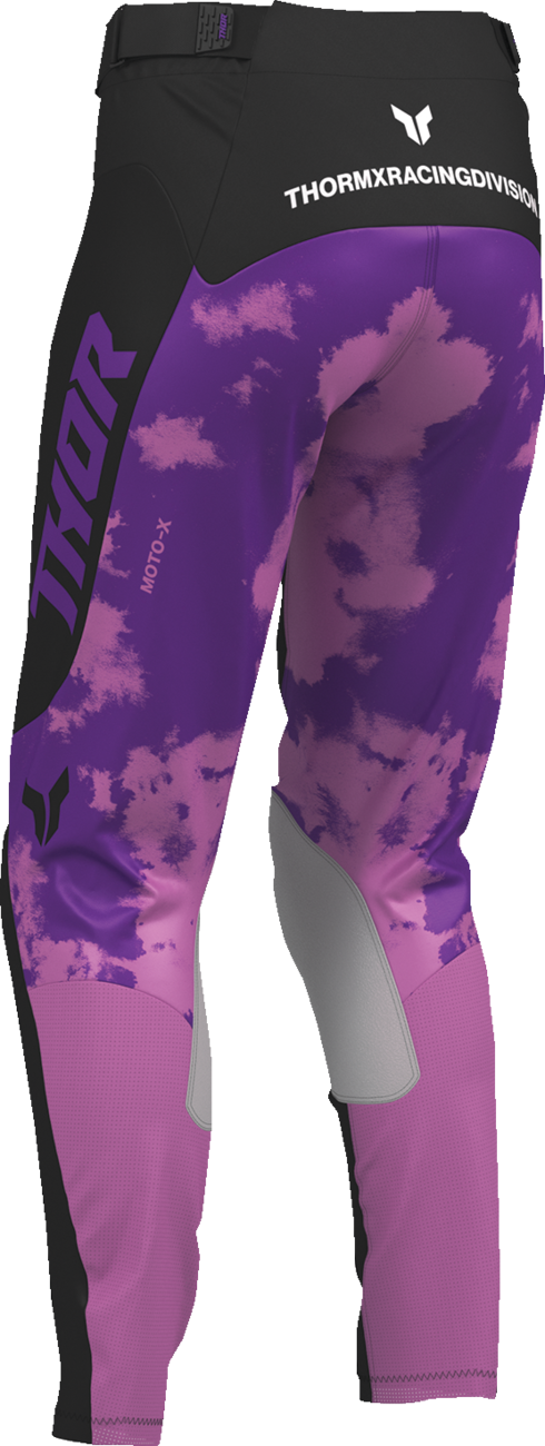THOR Women's Launchmode Bleach Pants – Black/Orchid, Part Number 2902-0424
