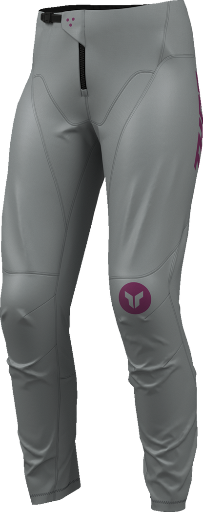 THOR Women's Ridemode Menace Pants - Purple/Gray, Part No. 2902-0481