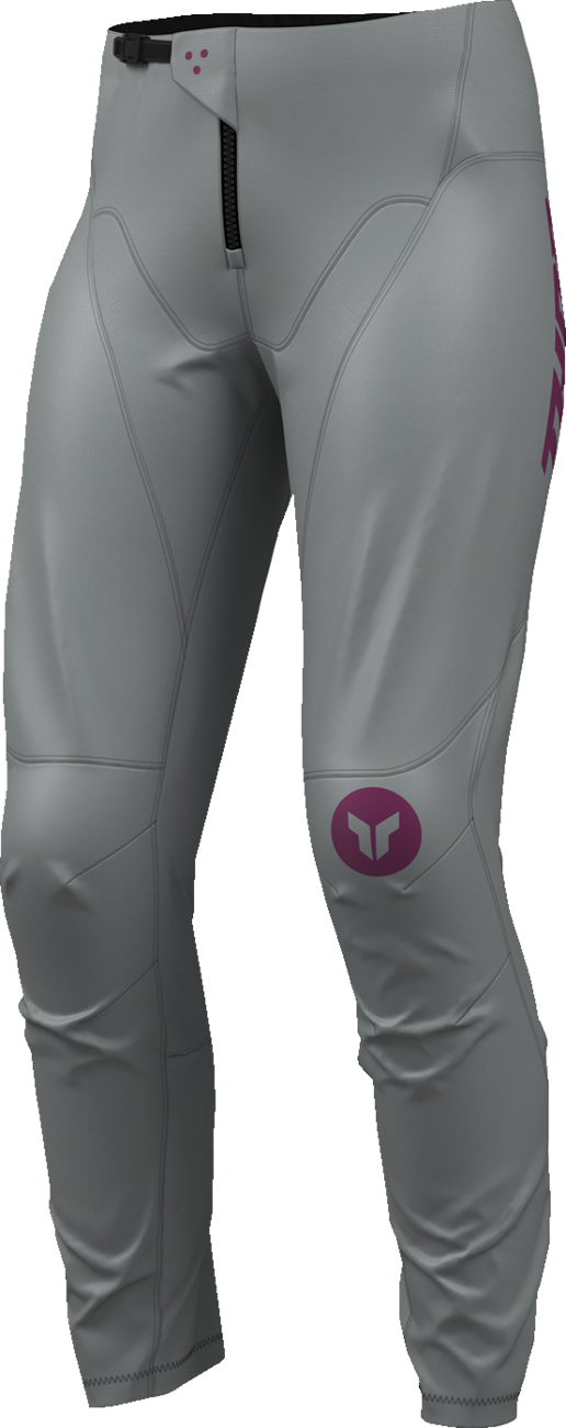 THOR Women’s Ridemode Menace Pants - Purple/Gray, US 15/16 - Part Number 2902-0488