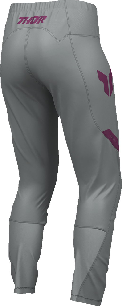 THOR Women’s Ridemode Menace Pants - Purple/Gray, US 15/16 - Part Number 2902-0488