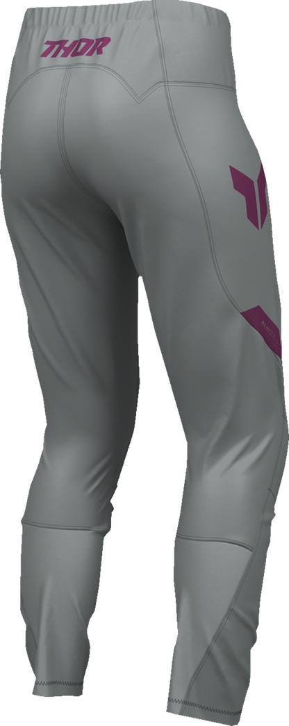 THOR Women’s Ridemode Menace Pants - Purple/Gray, US 15/16 - Part Number 2902-0488