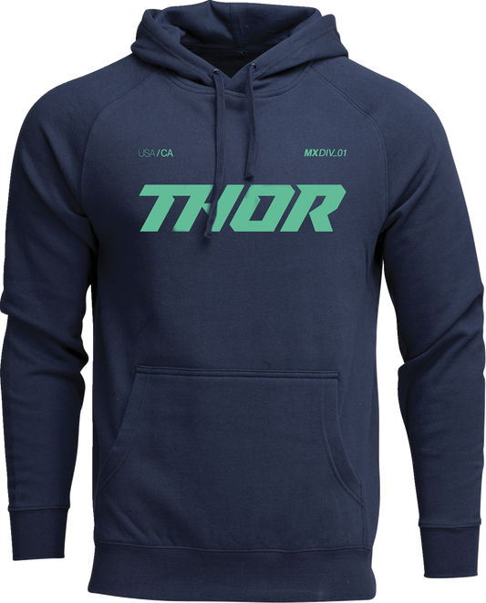 THOR Brave Pullover Hoodie - Navy 4XL - Heavyweight 70% Cotton / 30% Polyester with Screen Printed Graphics