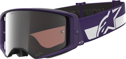 Alpinestars Gogglessupertech Goggle - Hunta 96 XXV - Purple/White with Silver Mirror Lens, Part 5101226-3168