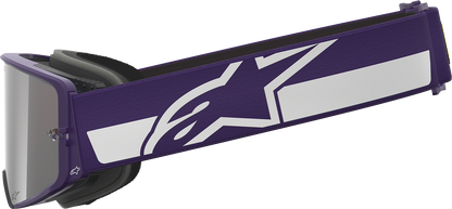 Alpinestars Gogglessupertech Goggle - Hunta 96 XXV - Purple/White with Silver Mirror Lens, Part 5101226-3168