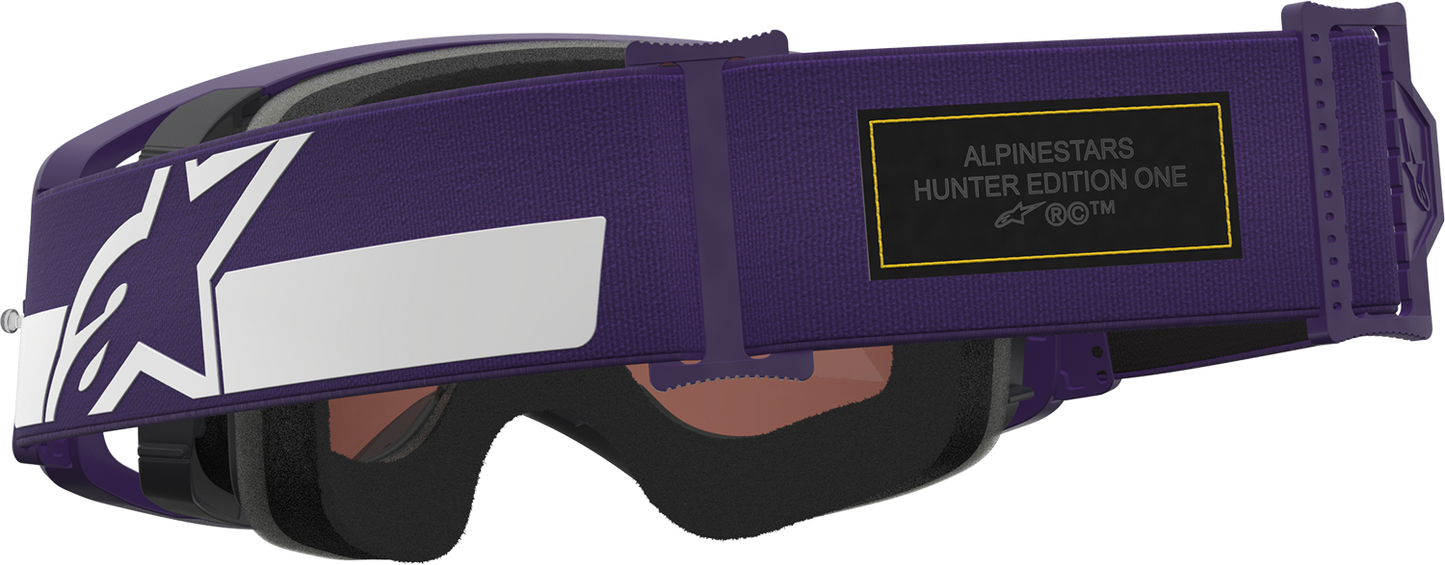 Alpinestars Gogglessupertech Goggle - Hunta 96 XXV - Purple/White with Silver Mirror Lens, Part 5101226-3168
