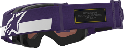 Alpinestars Gogglessupertech Goggle - Hunta 96 XXV - Purple/White with Silver Mirror Lens, Part 5101226-3168