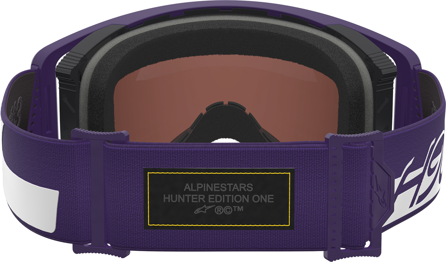 Alpinestars Gogglessupertech Goggle - Hunta 96 XXV - Purple/White with Silver Mirror Lens, Part 5101226-3168