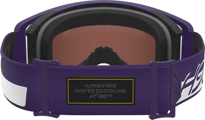 Alpinestars Gogglessupertech Goggle - Hunta 96 XXV - Purple/White with Silver Mirror Lens, Part 5101226-3168