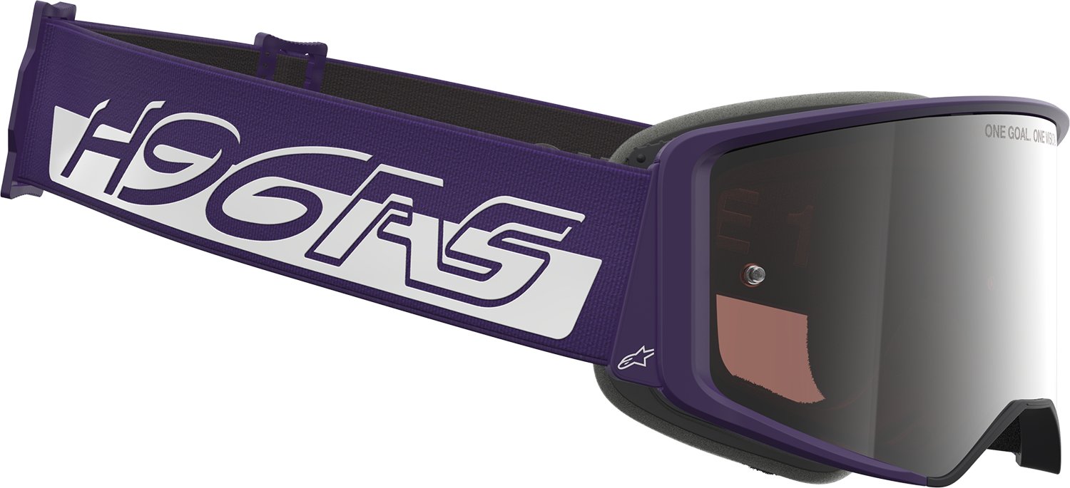 Alpinestars Gogglessupertech Goggle - Hunta 96 XXV - Purple/White with Silver Mirror Lens, Part 5101226-3168