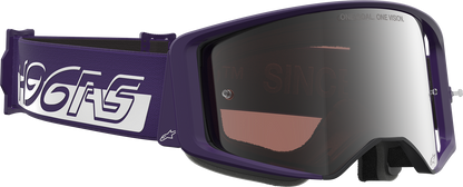 Alpinestars Gogglessupertech Goggle - Hunta 96 XXV - Purple/White with Silver Mirror Lens, Part 5101226-3168