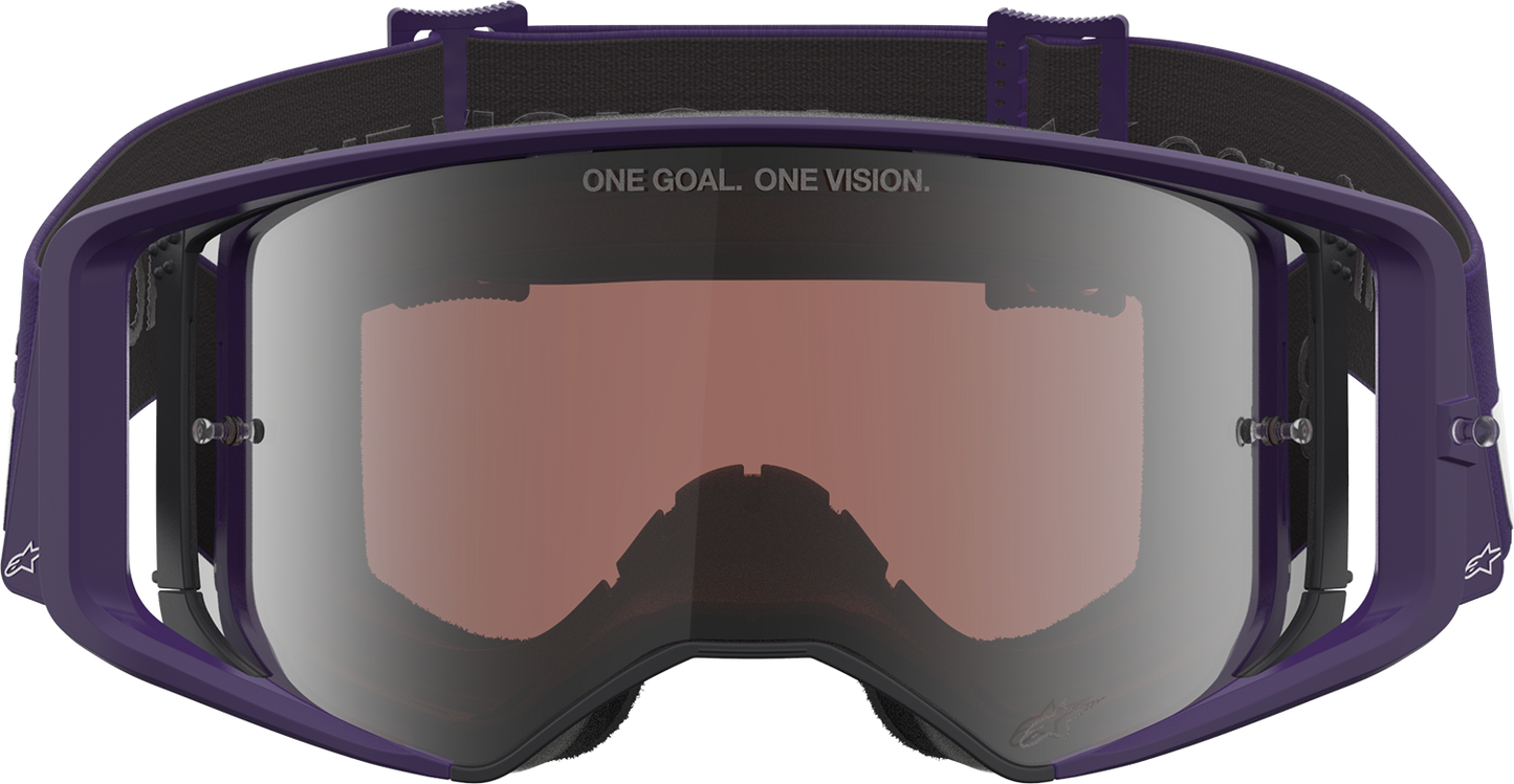 Alpinestars Gogglessupertech Goggle - Hunta 96 XXV - Purple/White with Silver Mirror Lens, Part 5101226-3168