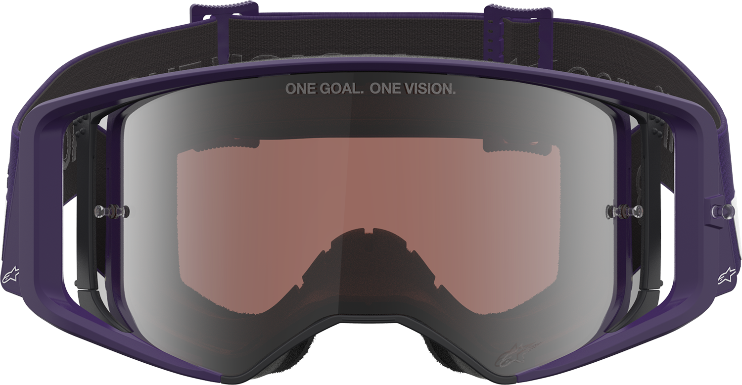 Alpinestars Gogglessupertech Goggle - Hunta 96 XXV - Purple/White with Silver Mirror Lens, Part 5101226-3168