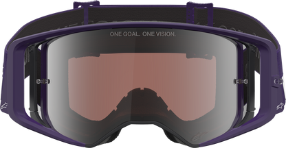 Alpinestars Gogglessupertech Goggle - Hunta 96 XXV - Purple/White with Silver Mirror Lens, Part 5101226-3168