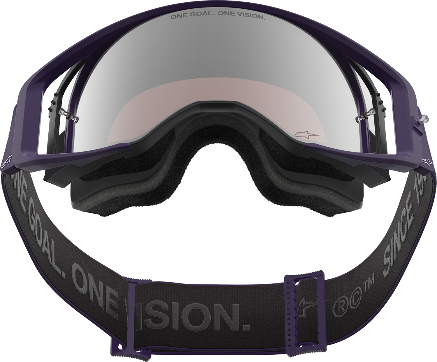 Alpinestars Gogglessupertech Goggle - Hunta 96 XXV - Purple/White with Silver Mirror Lens, Part 5101226-3168